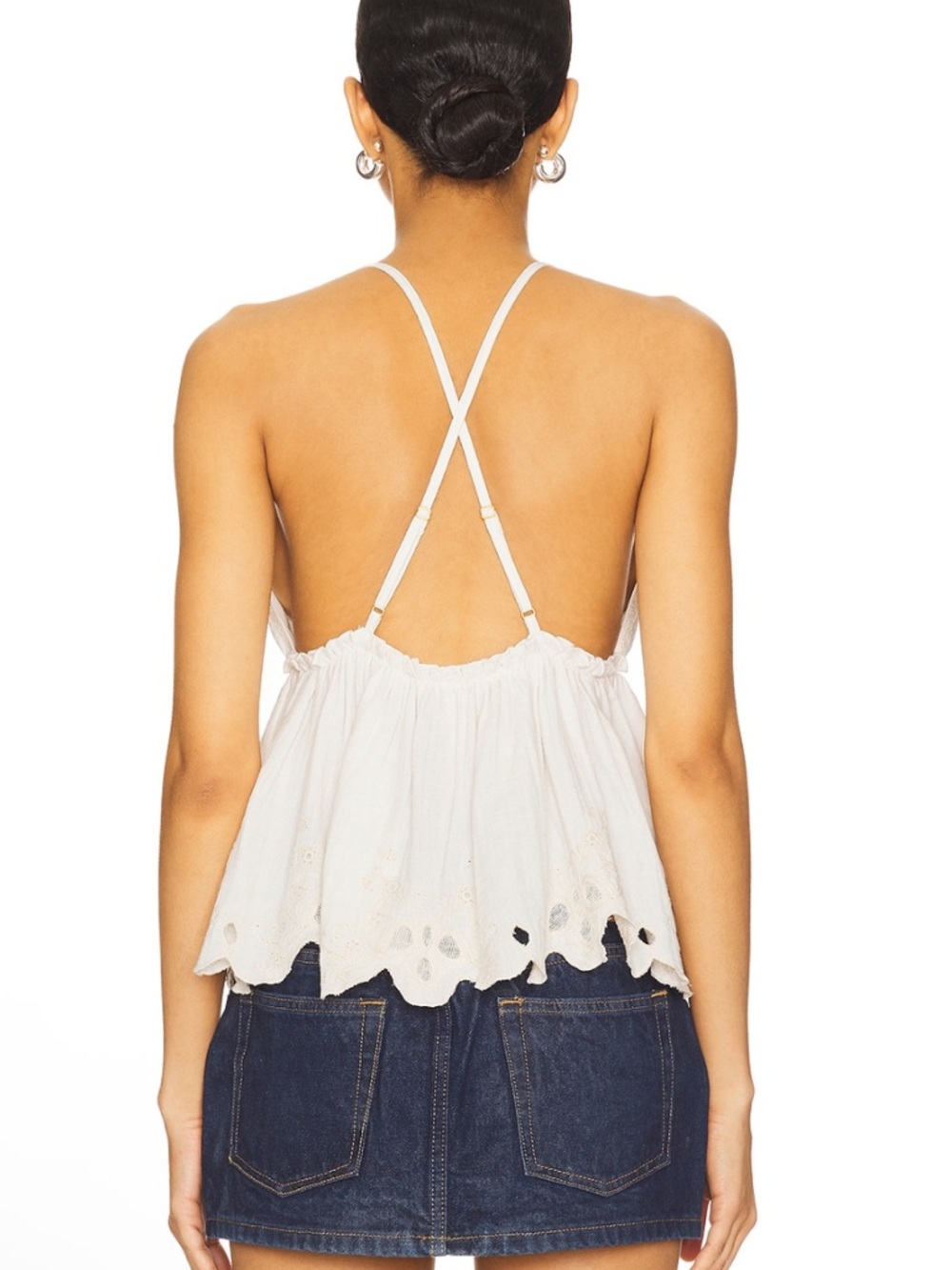 Free People Sunny Days Cami in Ivory - Picture 3 of 5